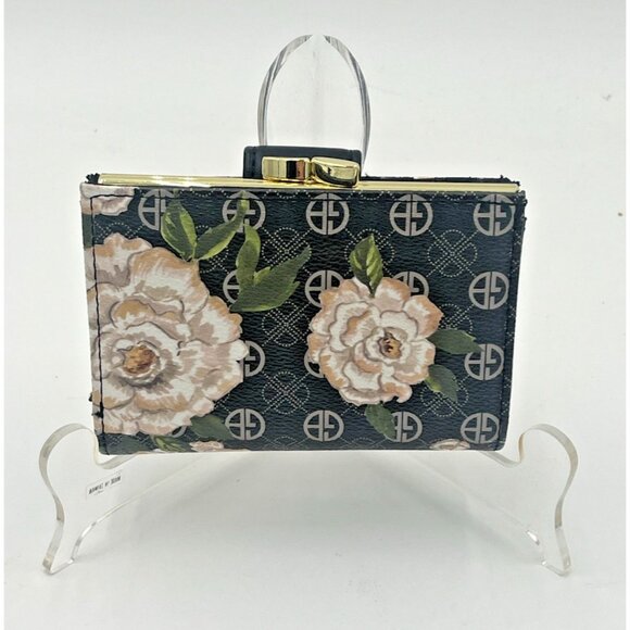 Giani Bernini Floral Signature Framed Indexer Wallet Created for Macy's New - Picture 2 of 6